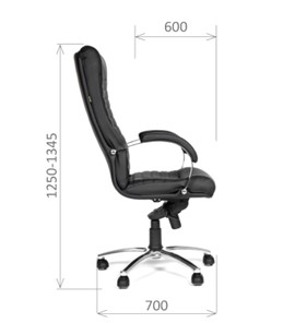 Офисное кресло CHAIRMAN 480 Экокожа премиум черная в Глазове - предосмотр 2